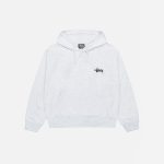 stussy basic hoodie Ash Heather