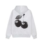 Stussy Cherries Hoodie Ash Grey