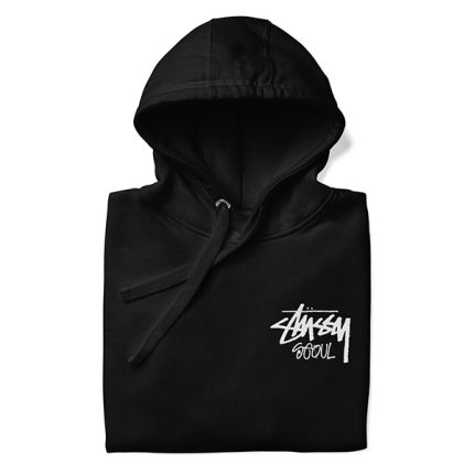 stussy seoul hoodie black